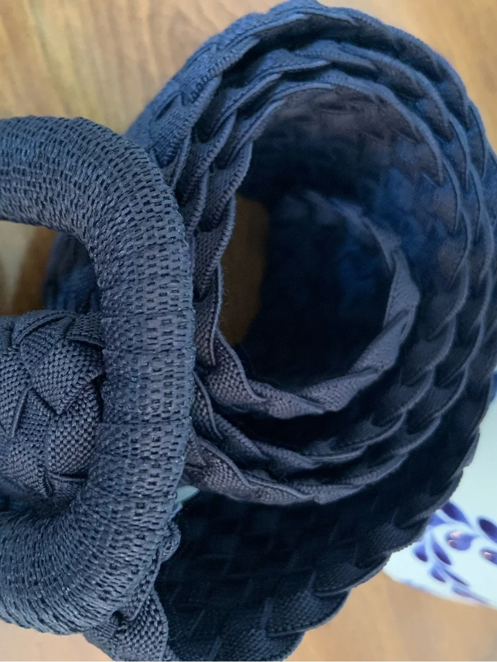 Lily Pulitzer Woven Fabric Round Buckle Belt - Navy